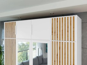 Suprastructură dulap Lenona Lux D4 (Alb + Stejar wotan) . 1104483