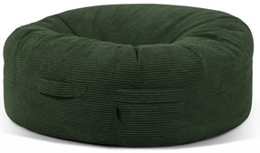 Fotoliu bean bag verde cu tapițerie din catifea reiată Roll 135 – SLOWDOWN