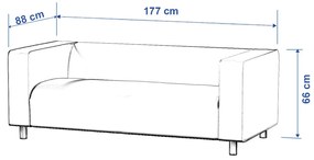 Husa sofa 2-locuri Klippan