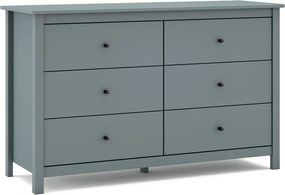 Comodă verde prăfuit din lemn de pin 130x80x45 cm Misti – Marckeric