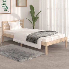 810395 vidaXL Cadru de pat single, 90x190 cm, lemn masiv de pin