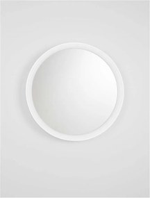 Oglinda cu iluminat LED design circular ONAR alba