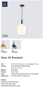 Pendul design modern UMA 18 alama 2112703027 NL