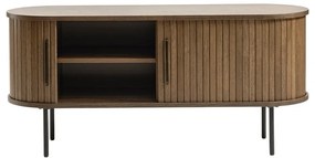 Masă TV maro cu aspect de lemn de stejar 120x56 cm Nola – Unique Furniture