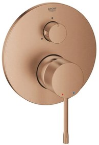 Grohe Essence Baterie cada dus monocomanda incastrata, 3 iesiri, cupru mat (brushed warm sunset)