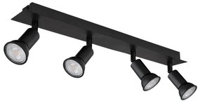 Spot DREW 4xGU10/35W/230V negru Globo 57998-4