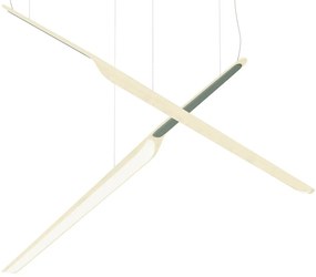 Lampă suspendată Swan Wing 1130 mm, reglabilă, multe variante - TUNTO Model: mesteacăn, Capac: placaj presat, culoare verde