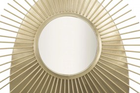 Oglinda decorativa aurie cu rama din metal, 75x110,5x8 cm, Glam Eye Mauro Ferretti