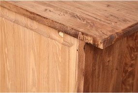 Comoda, L114 48 H99 cm, natur antichizat, lemn masiv