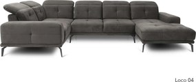 Colțar lemn masiv Formă U Nevada 350x201cm Personalizabil