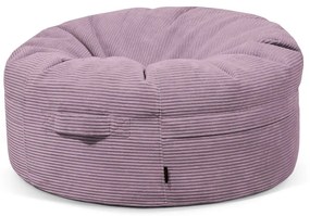 Fotoliu bean bag mov cu tapițerie din catifea reiată Roll 105 – SLOWDOWN