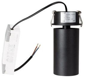 Spot LED incastrabil Halo D negru