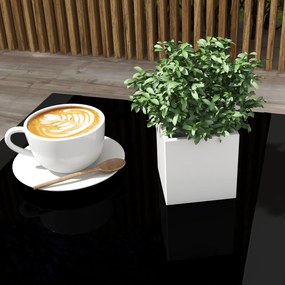 Outsunny Salon de grădină 5 piese 2 locuri cu 2 fotolii, 2 scaune pentru picioare și 1 masă, metal negru, șezut material mesh gri | Aosom Romania