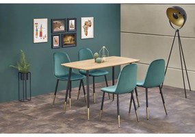 Masa Bucatarie Si Dining Tripolis Stejar/Negru 120x70