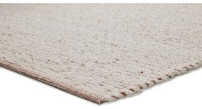 Covor bej țesut manual din bumbac 60x110 cm Reimagine – Universal