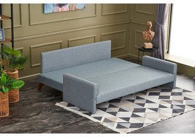 Canapea albastru-deschis extensibilă 208 cm Bella – Balcab Home