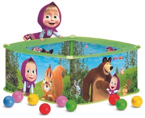 Piscină cu baloane Bino Masha și ursul, 30 x 75x 75 cm
