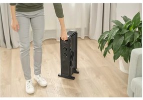 Sencor - Radiator electric cu ulei, 7 elemente, 600/900/1500W/230V, negru