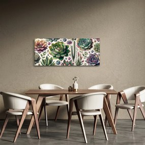 Tablou - Plante suculente (120x50 cm)