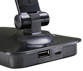 Lampă LED dimabilă de masă cu port USB ONLI DESKI LED/7W/230V 4000K negru