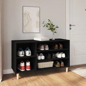 Pantofar, negru, 102x36x60 cm, lemn compozit Negru, 1