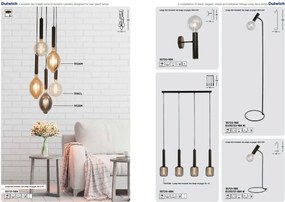 Lustra cu 4 pendule design minimalist Dulwich