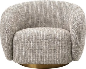 Fotoliu pivotant design elegant Brice, bej mademoiselle 115324 HZ