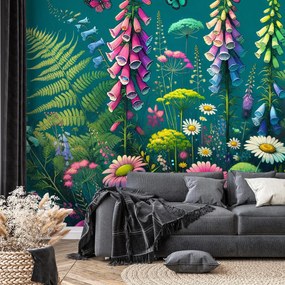 Fototapet - Flori de câmp multicolore (147x102 cm)