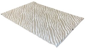 Covor de exterior, cu doua fete, 180x120 cm, bej