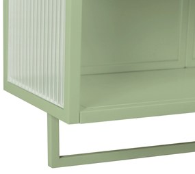 Dulap modern cu uși din sticlă, Verde | Aosom Romania