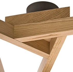 Lustr ANTONIO 3xE14/40W/230V, montaj plafon, stejar