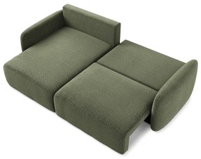 Colțar verde extensibil/cu spațiu de depozitare (cu colț pe partea stângă) Kalena – Makamii