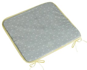 Bellatex Perna Adéla netedă cu flori gri, 40 x 40 cm