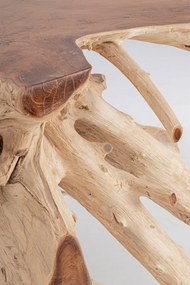 Consola finisaj natural din lemn de Teak, 120x45x80 cm, Lisandra Bizzotto