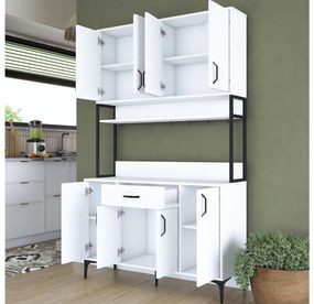 Set dulapuri bucătărie Jenaretta 27 (alb + negru). 1107094