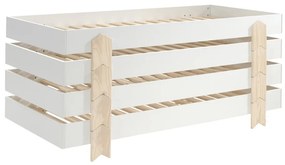 Set MODULO format din 4 Pat copii MODULO (90 x 200 cm) cu picioare Pat copii în formă de săgeată.