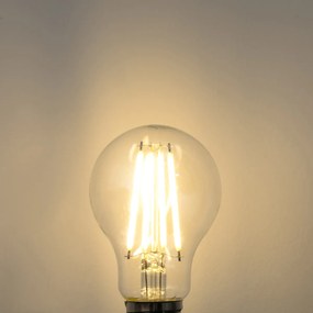 Set de 5 becuri LED E27 dimabile A60 transparente 7,2W 1521 lm 3000K