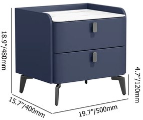 Tumbă modernă pentru dormitor în nuanța de albastru adânc DEPRIMO 41559 - opțiune ideală pentru noptiere elegante și funcționale by Deprimo