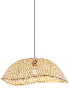 Lampă pandantiv Boemă neagră cu bambus - Lily