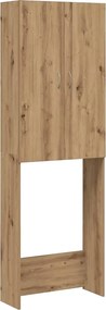 vidaXL Dulap mașina de spălat, stejar artizanal, 64x25,5x190 cm