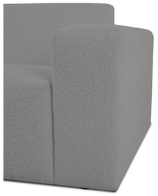 Canapea gri cu tapițerie din stofă bouclé 228 cm Roxy – Scandic