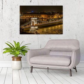 Tablou orașului nocturn (90x60 cm)