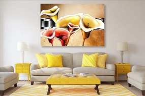 Tablou flori calla lilly elegante