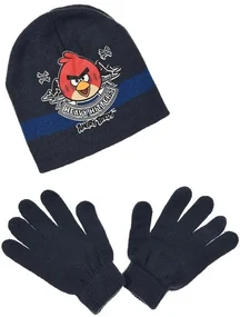 Angry Birds Heavy Hitters set de căciulă + mănuși pentru copii 54 cm