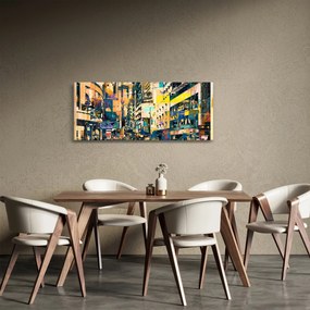 Tablou abstacțiunii pictate (120x50 cm)
