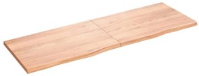 vidaXL Raft de perete maro deschis 180x60x(2-4) cm lemn stejar tratat