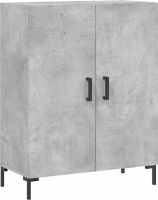vidaXL Dulap, gri beton, 69,5x34x90 cm, lemn compozit