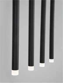 Lustra cu 8 pendule LED design tubular TRIMLE