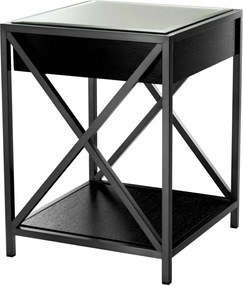 Noptiera eleganta cu blat din oglinda Beverly Hills bronz 111922 HZ