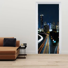 Fototapet pentru ușă - Metopolă noaptea (95x205cm)